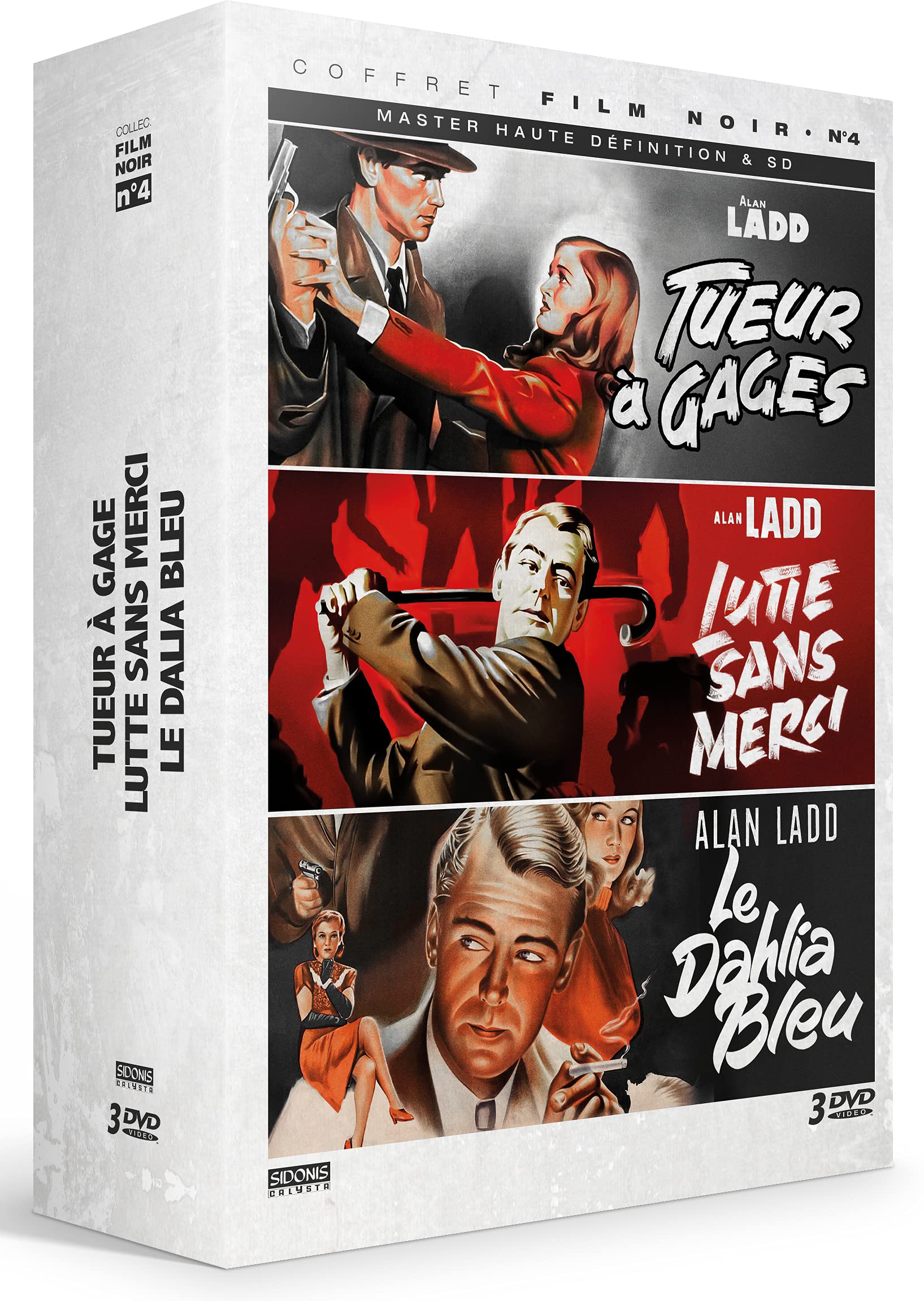 Films noirs - coffret n° 4 - 3 films : tueur à gages + lutte sans merci + le dahlia bleu