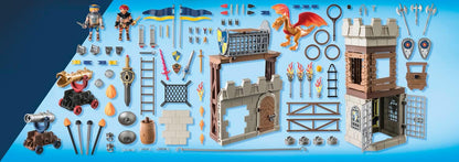 Playmobil 71298 Novelmore - Novelmore vs. Burnham Raiders - Tournament Arena, battle between two realms, medieval castle, knights toy, fun imaginative role-play, playset suitable for children ages 4+