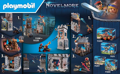 Playmobil 71298 Novelmore - Novelmore vs. Burnham Raiders - Tournament Arena, battle between two realms, medieval castle, knights toy, fun imaginative role-play, playset suitable for children ages 4+