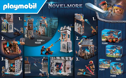 Playmobil 71298 Novelmore - Novelmore vs. Burnham Raiders - Tournament Arena, battle between two realms, medieval castle, knights toy, fun imaginative role-play, playset suitable for children ages 4+