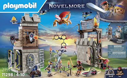 Playmobil 71298 Novelmore - Novelmore vs. Burnham Raiders - Tournament Arena, battle between two realms, medieval castle, knights toy, fun imaginative role-play, playset suitable for children ages 4+