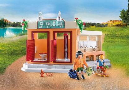 PLAYMOBIL Family Fun 71424 Campingplatz, Camping & Family Fun 71425 Zelten, Camping, aufregendes Naturabenteuer am Zeltplatz