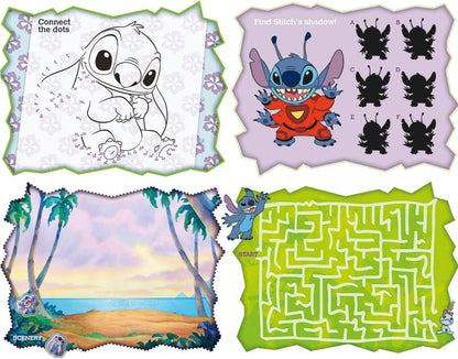 TM ESSENTIALS Stitch XL Super Sticker Set, XXL Sticker Set for Boys, Laser, Glitter and 3D Puffy Stickers, Various Sizes and Colours, Ideal for Game Afternoons and Birthdays