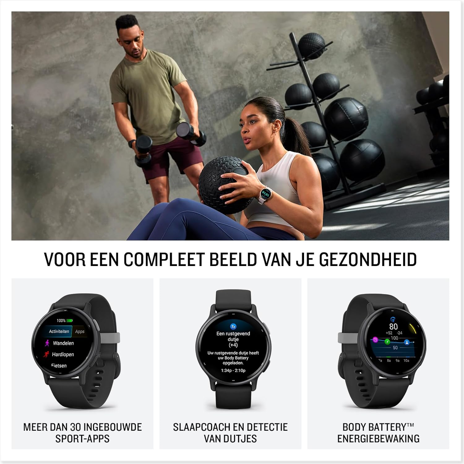 Garmin Vivoactive 5 AMOLED GPS Smartwatch with All-day Health Monitoring and Music, Metallic Navy Aluminium Bezel with Navy Case and Silicone Band