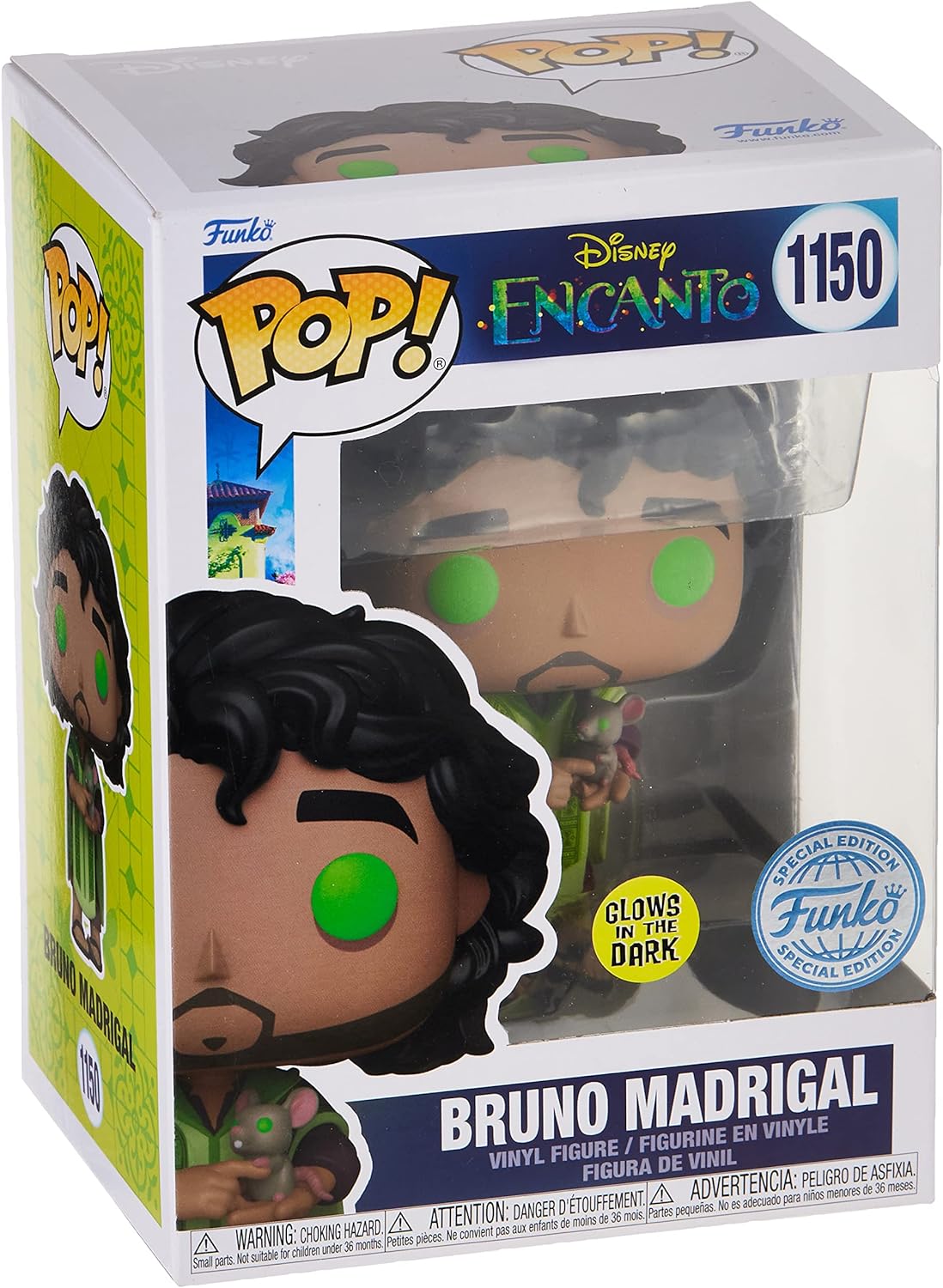 Funko Disney: Encanto - Bruno Madrigal (Glows in the Dark) (Special Edition) #1150 Vinyl Figure