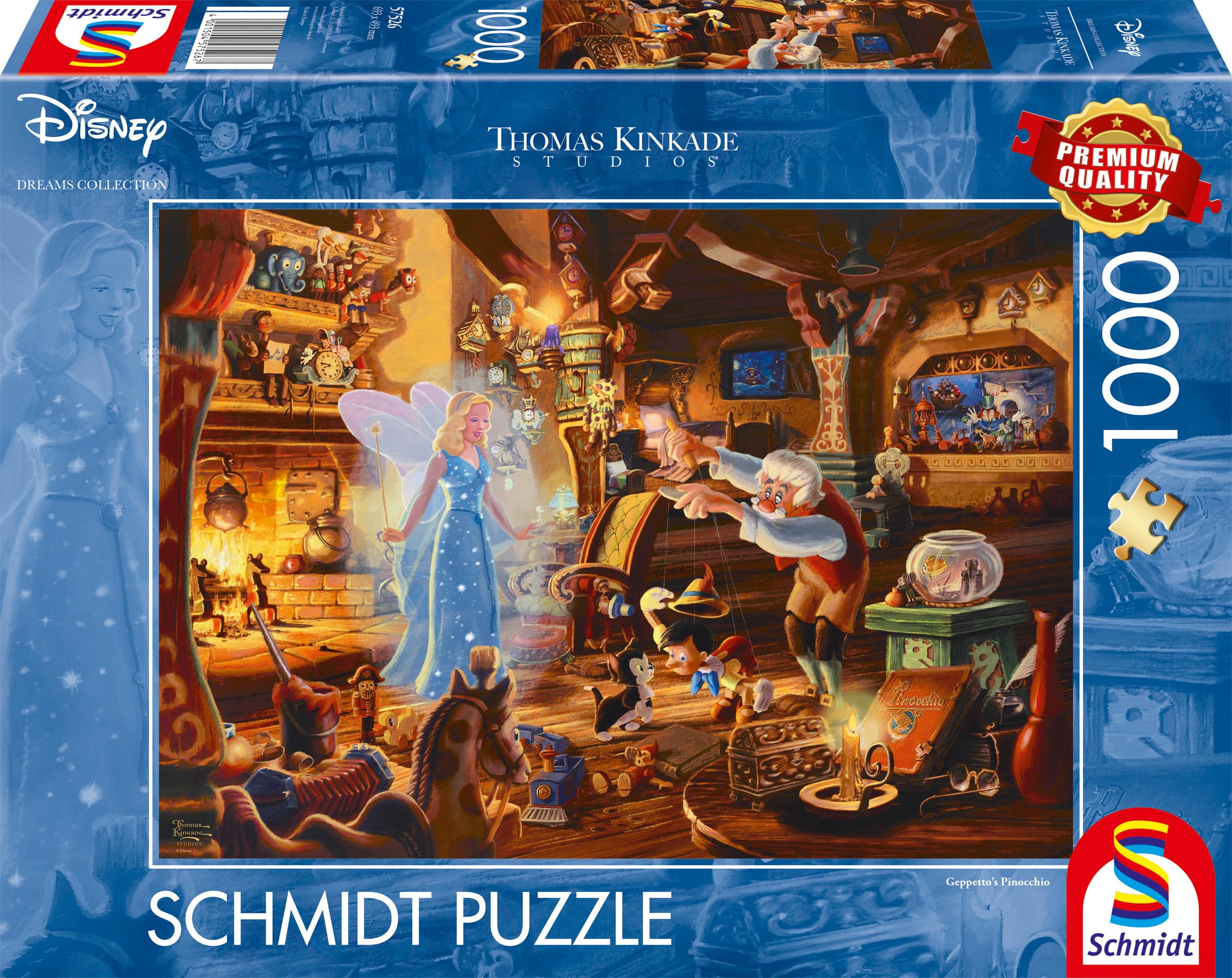 Thomas Kinkade: Disney Geppetto`S Pinocchio (1000Pc)