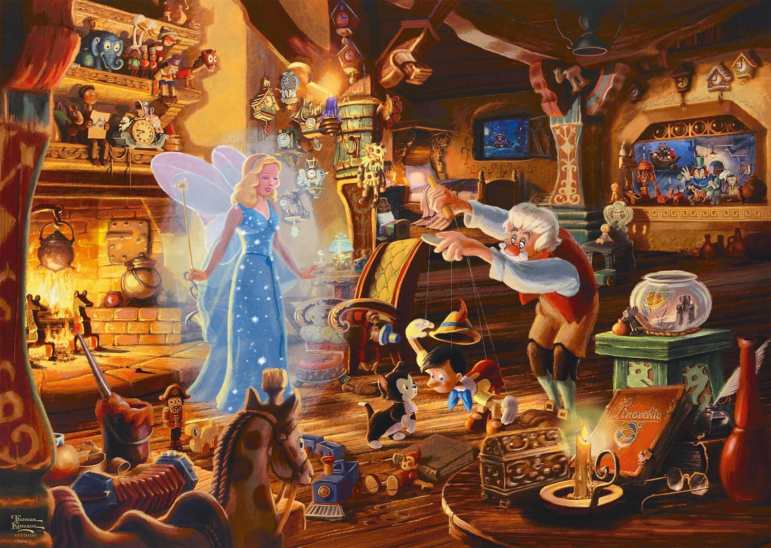 Thomas Kinkade: Disney Geppetto`S Pinocchio (1000Pc)