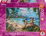 Schmidt Spiele 57528 Jigsaw Puzzle Thomas Kinkade, Disney, Mickey and Minnie in Hawaii, 1000 Pieces, Multicoloured Amazon Exclusive