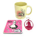 Pyramid International Alice in Wonderland Gift Set with Mug, Coaster and Keyring in Presentation Gift Box (Vintage Design) 11oz Ceramic Mug - Official Merchandise