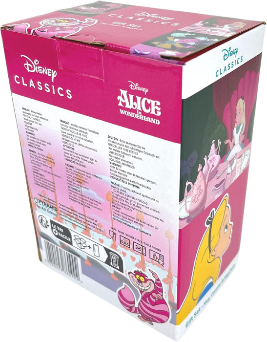 Pyramid International Alice in Wonderland Gift Set with Mug, Coaster and Keyring in Presentation Gift Box (Vintage Design) 11oz Ceramic Mug - Official Merchandise