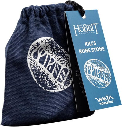 The Hobbit The Desolation of Smaug Prop Replica Kili's Rune Stone Weta Replicas, 5 x 4 x 0,8 cm, Synthetic Resin