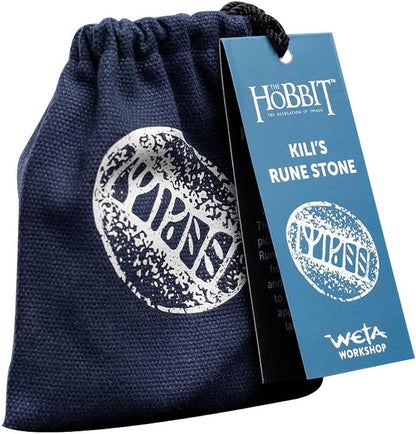 The Hobbit The Desolation of Smaug Prop Replica Kili's Rune Stone Weta Replicas, 5 x 4 x 0,8 cm, Synthetic Resin