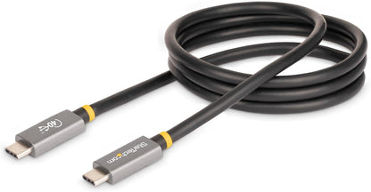 StarTech.com 3ft (1m) USB4 Cable, USB-IF Certified USB-C Cable, 40 Gbps, USB Type-C Data Transfer Cable/Cord, 100W Power Delivery, 8K 60Hz, Compatible w/Thunderbolt 4/3/USB 3.2 (CC1M-40G-USB-CABLE