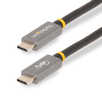StarTech.com 3ft (1m) USB4 Cable, USB-IF Certified USB-C Cable, 40 Gbps, USB Type-C Data Transfer Cable/Cord, 100W Power Delivery, 8K 60Hz, Compatible w/Thunderbolt 4/3/USB 3.2 (CC1M-40G-USB-CABLE