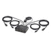 StarTech.com 2-Port USB-C Cable KVM Switch, 4K 60Hz DisplayPort Output, Compact KVM with 4ft/1.2m USB Type-C/Audio Integrated Host Cables, Bus Powered, Remote/Hotkey Switching (C2-D46-UC2-CBL-KVM