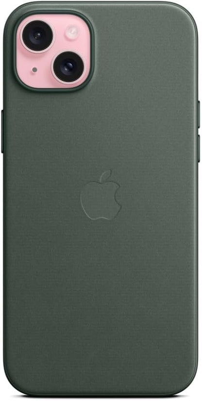 Apple - Back Cover For Mobile Phone - Magsafe Compatibility - Finewoven - Evergreen - For Iphone 15 Plus