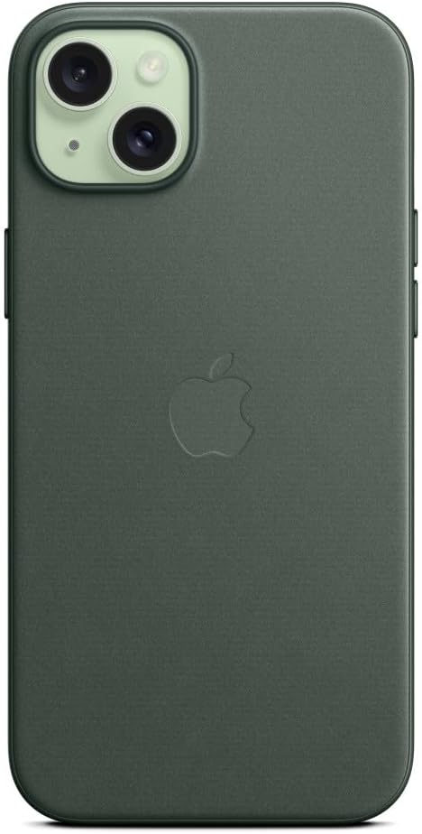 Apple - Back Cover For Mobile Phone - Magsafe Compatibility - Finewoven - Evergreen - For Iphone 15 Plus
