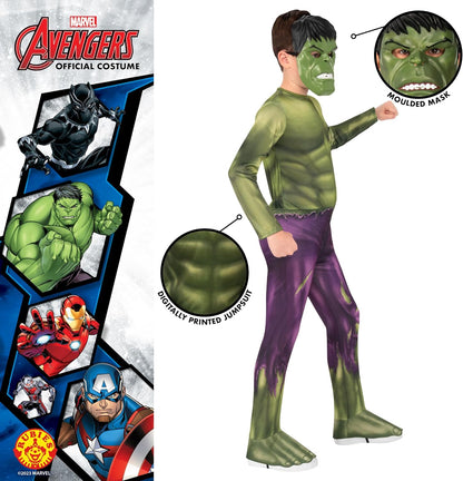 Rubie's Official Hulk Child's Costume, Kids Fancy Dress
