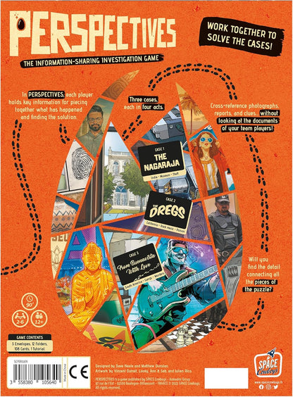 Space Cowboys Perspectives (Orange Box) - Mystery Game, Cooperative Storytelling Game for Kids and Adults, Ages 12+, 2-6 Players, 90 Minute Playtime, Made