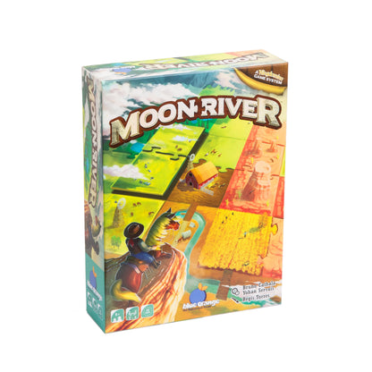 Blue Orange Moon River - Juego de mesa y reflexión (juego de mesa y reflexión) - Juego de azulejos - a partir de 8 años (CSGKINGDOMMOON