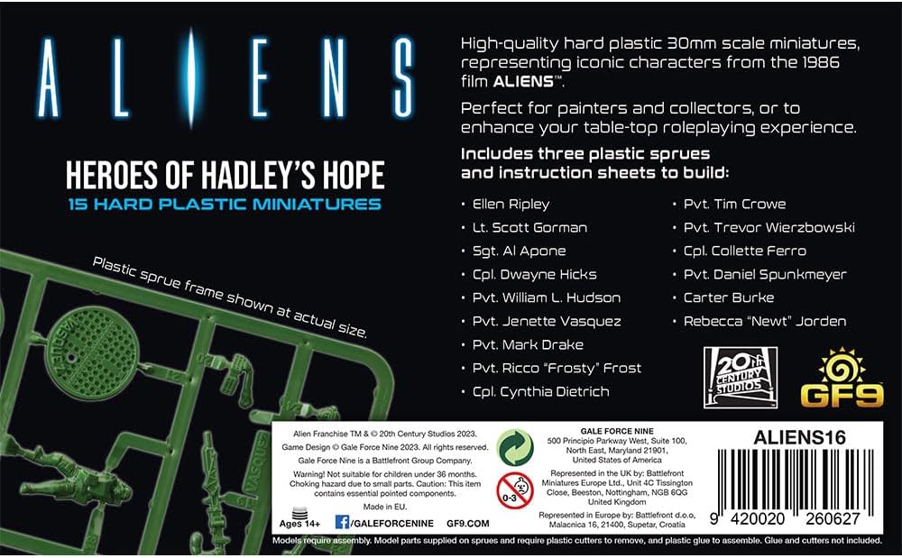 Gale Force Nine - Aliens - Heroes of Hadley's Hope