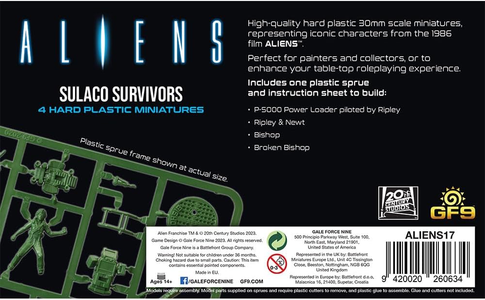 Gale Force Nine - Aliens - Sulaco Survivors