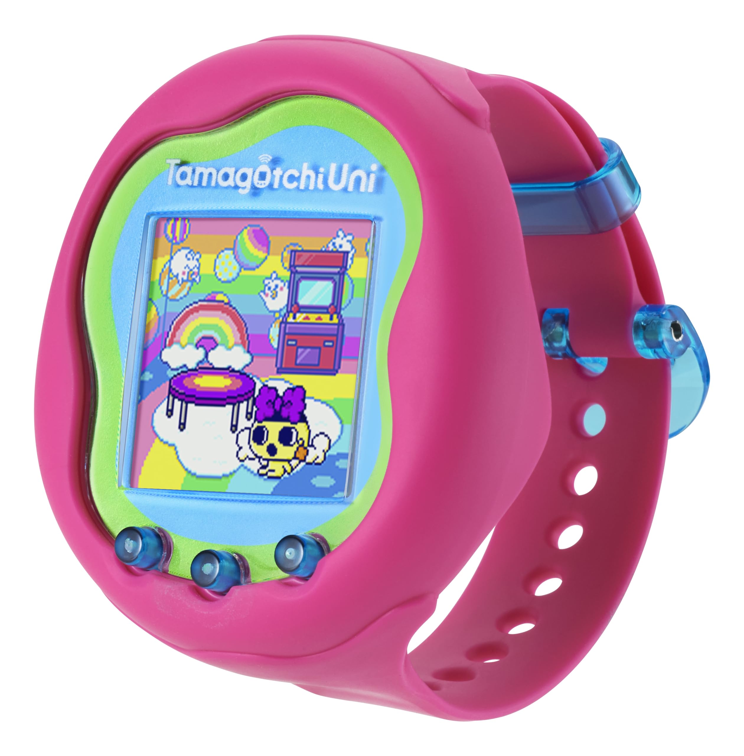 TAMAGOTCHI Bandai Uni Pink Shell | The Customisable New Generation Of Virtual Pet Based On The Original 90s Toy | Connect With Friends Worldwide With This Wearable Electronic Game