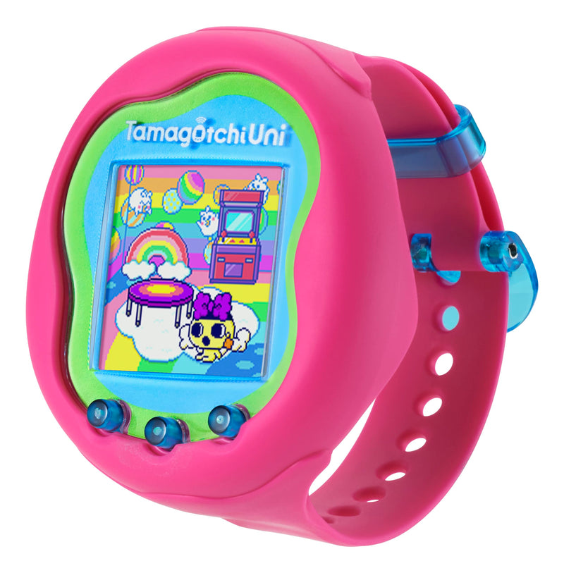 TAMAGOTCHI Bandai Uni Pink Shell | The Customisable New Generation Of Virtual Pet Based On The Original 90s Toy | Connect With Friends Worldwide With This Wearable Electronic Game