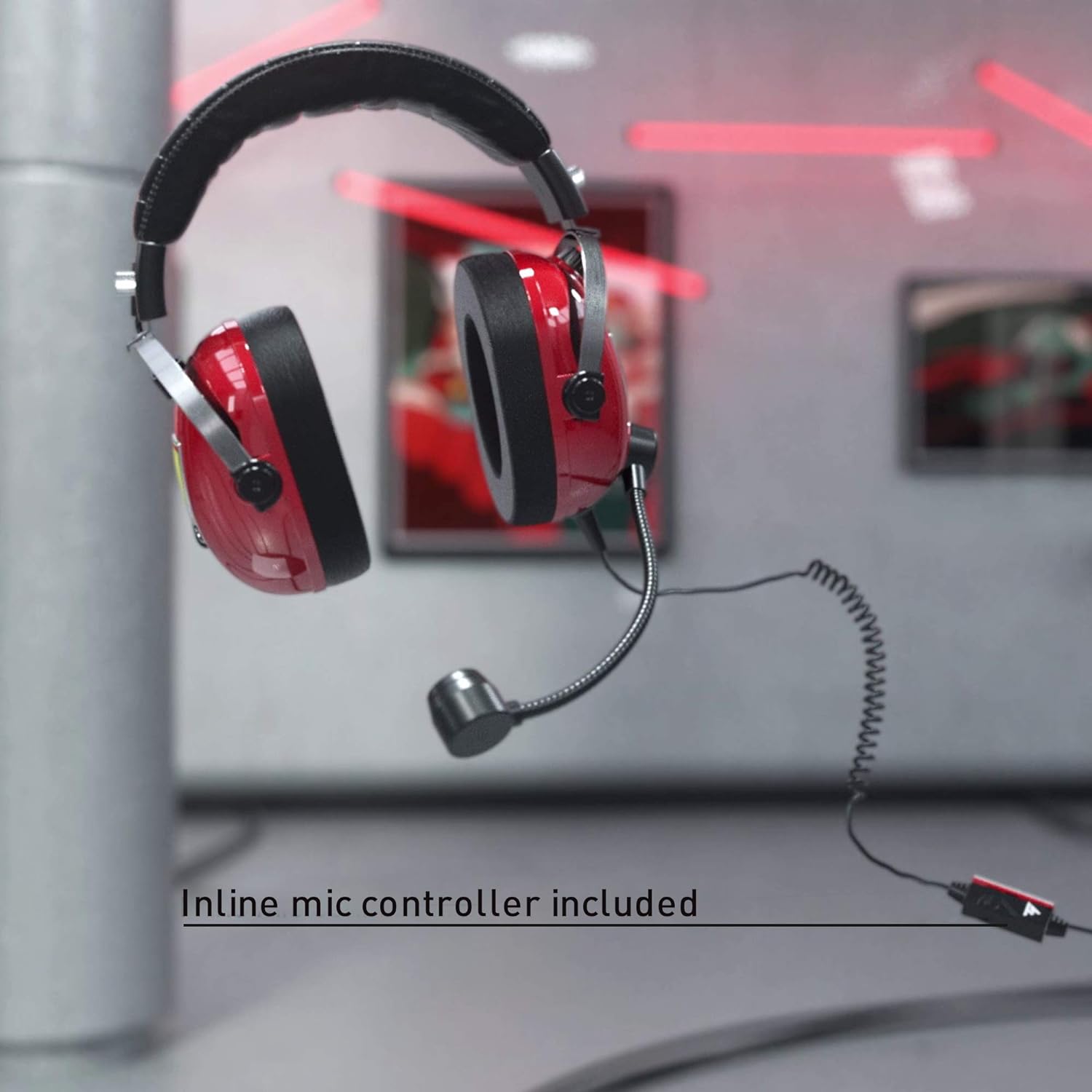 Thrustmaster T.Racing Scuderia Ferrari Edition-DTS - Gaming Headset for Race Simulation, PC/PS4/Xbox One/Nintendo Switch (.