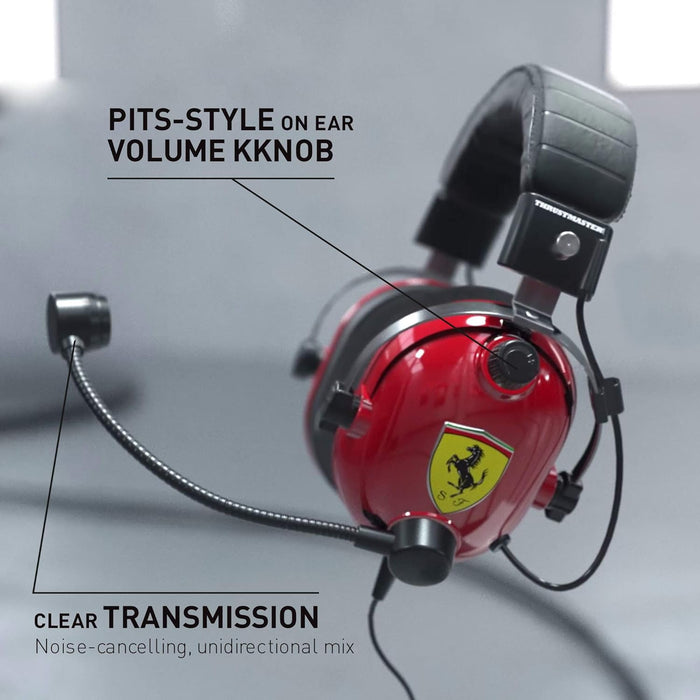 Thrustmaster T.Racing Scuderia Ferrari Edition-DTS - Gaming Headset for Race Simulation, PC/PS4/Xbox One/Nintendo Switch (.