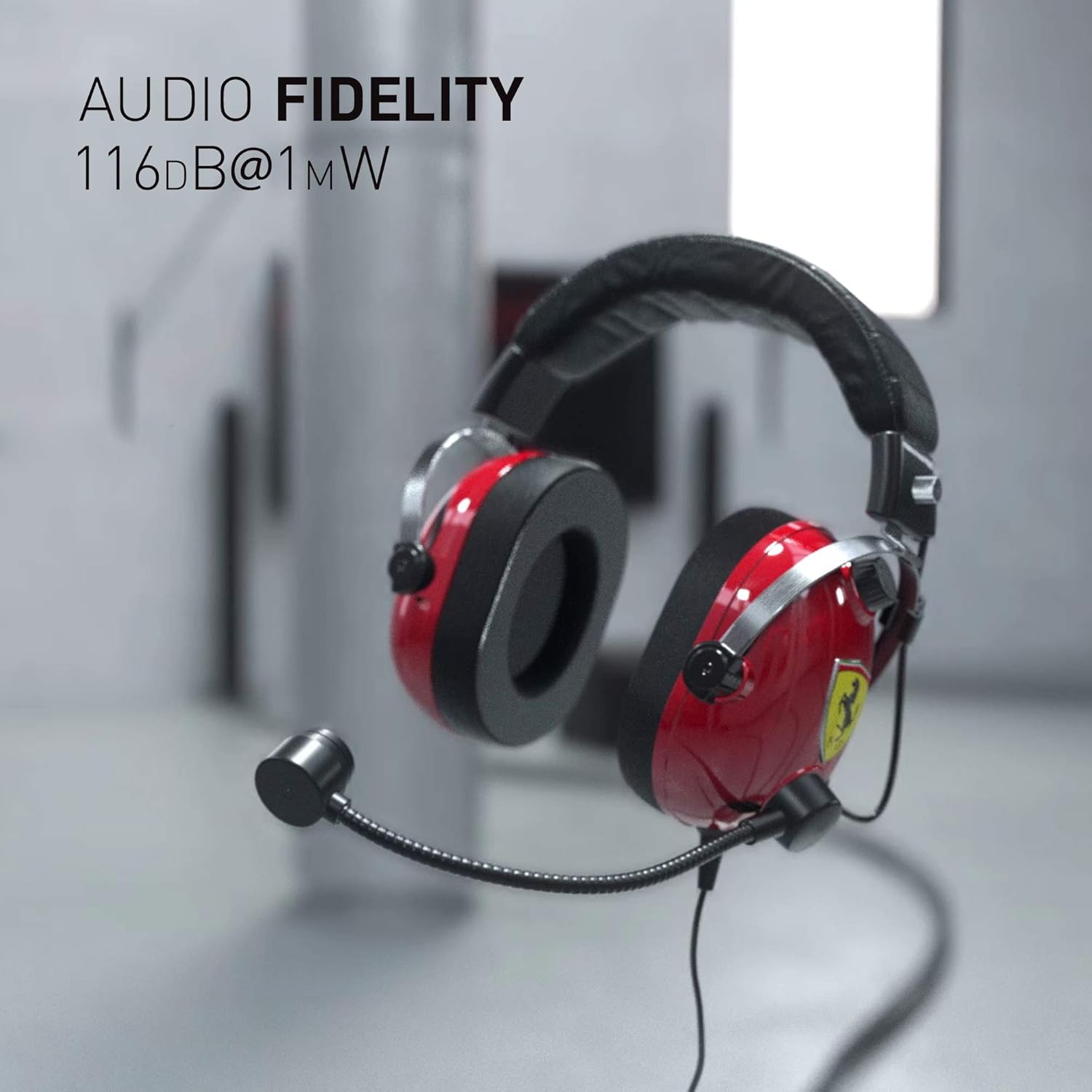 Thrustmaster T.Racing Scuderia Ferrari Edition-DTS - Gaming Headset for Race Simulation, PC/PS4/Xbox One/Nintendo Switch (.