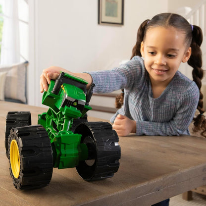 John Deere Monster Treads All Terrain Tractor Toy - Steerable Kids Tractor Monster Truck Toys with Large Tread Wheels - Durable Indoor & Outdoor Toys - 3 Year Old Boy Gifts & 3 Year Old Girl Gifts
