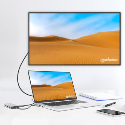 Manhattan USB-C 8-in-1 Docking Station with Power Delivery