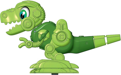 Clementoni - Science Robotics-Dino Bot Build, Robotic Laboratory, T-Rex Dinosaur Model, STEM, Scientific Game 5 Years, Made in Italy, Italian Colour, 19331