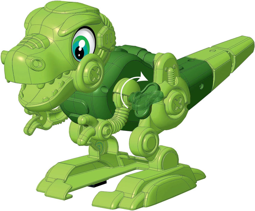 Clementoni - Science Robotics-Dino Bot Build, Robotic Laboratory, T-Rex Dinosaur Model, STEM, Scientific Game 5 Years, Made in Italy, Italian Colour, 19331