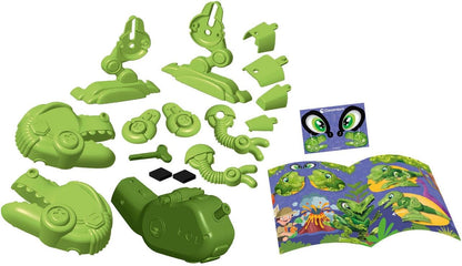 Clementoni - Science Robotics-Dino Bot Build, Robotic Laboratory, T-Rex Dinosaur Model, STEM, Scientific Game 5 Years, Made in Italy, Italian Colour, 19331