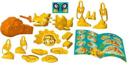 Clementoni Clementoni-19332 Scienza Robotics-Dino Bot Costruire, Laboratorio Robotica, Modello Dinosauro Triceratopo, STEM, Gioco Scientifico 5 Anni, Made in Italy, Colore Italiano, 19332