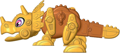 Clementoni Clementoni-19332 Scienza Robotics-Dino Bot Costruire, Laboratorio Robotica, Modello Dinosauro Triceratopo, STEM, Gioco Scientifico 5 Anni, Made in Italy, Colore Italiano, 19332