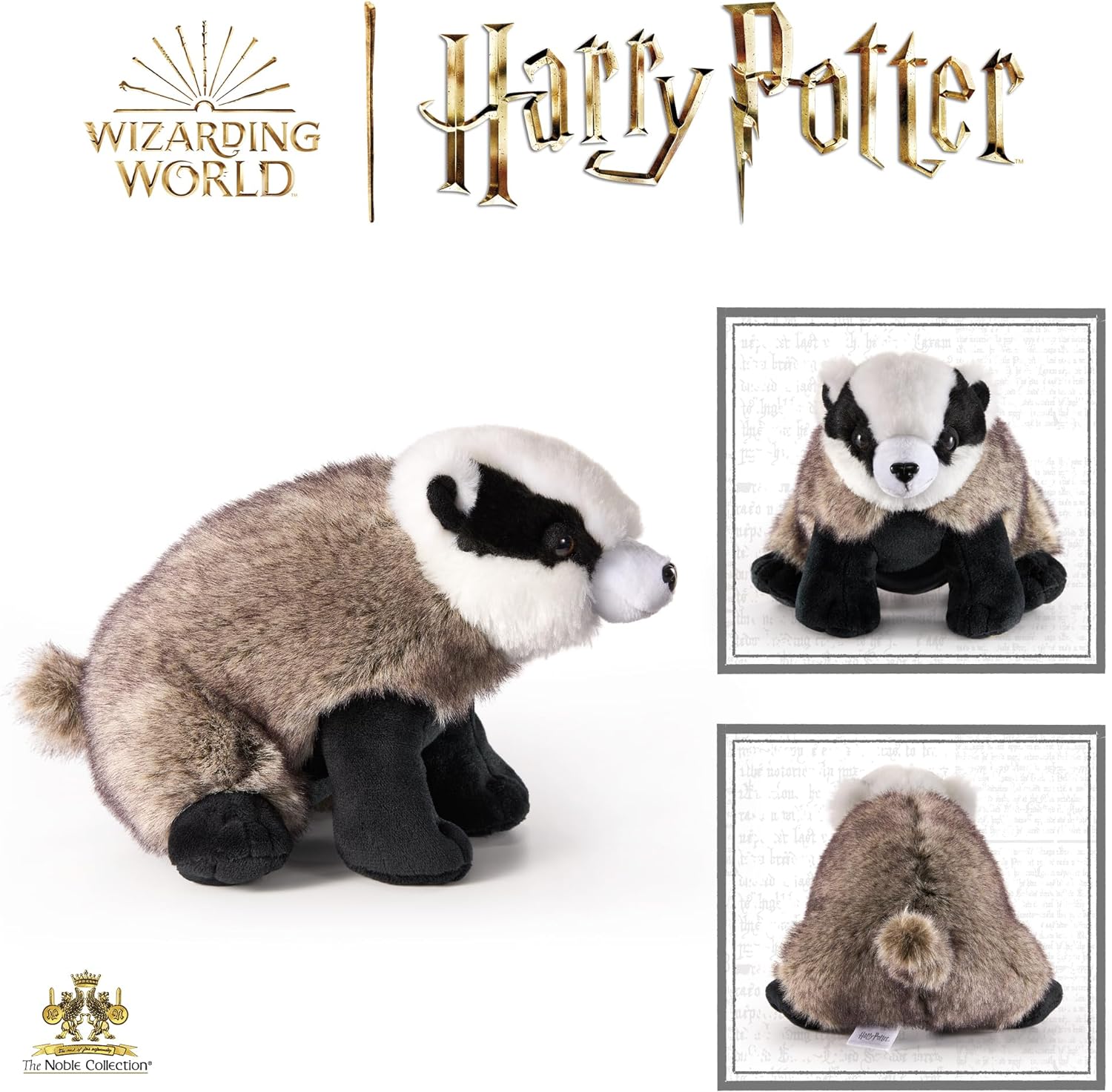 The Noble Collection Harry Potter Hufflepuff Badger Mascot Plush