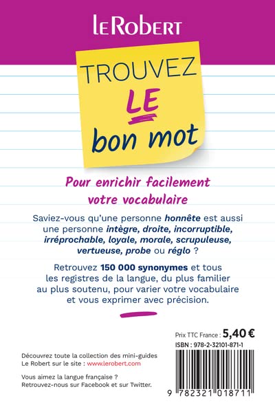 Trouvez le bon mot