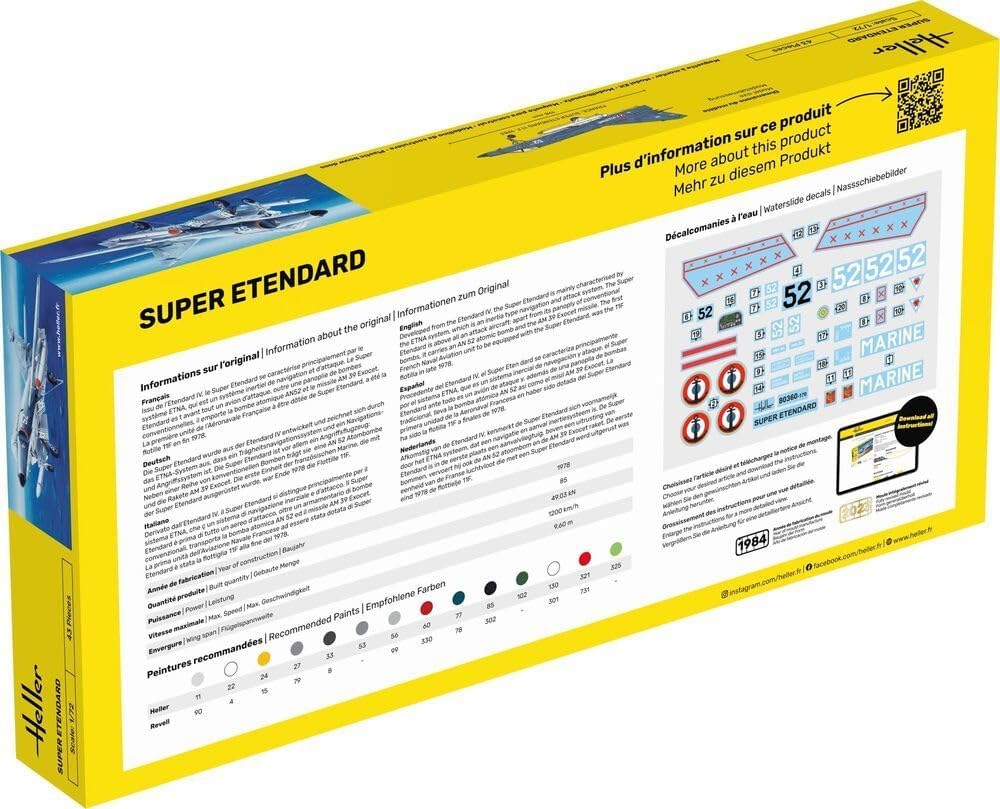 Heller - 1/72 STARTER KIT SUPER ETENDARD (3/23) *