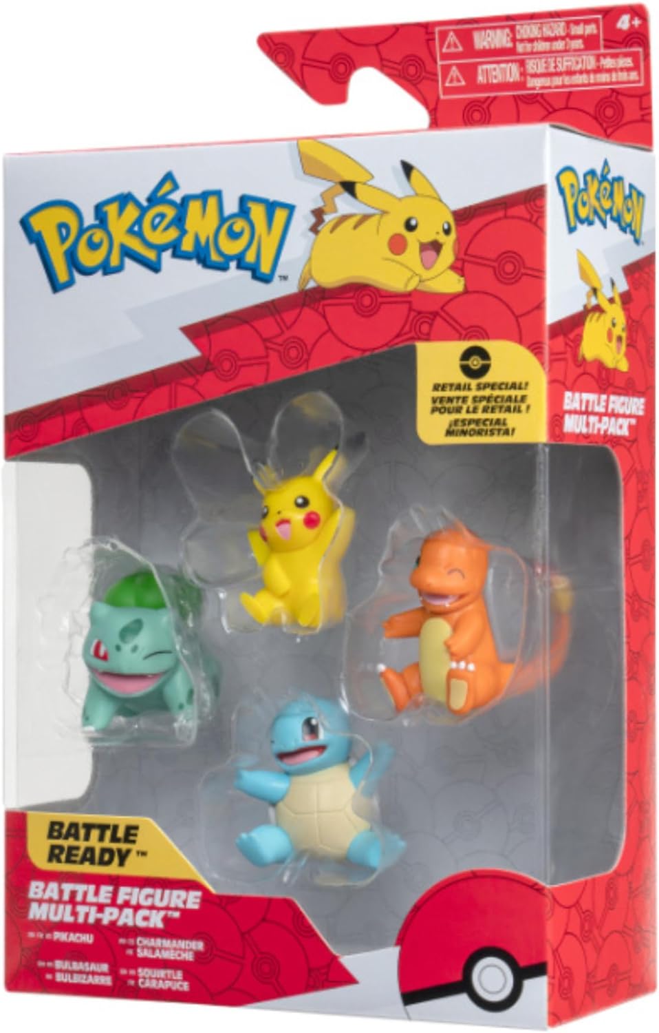 Pokemon Game Figure; Pikachu, Bulbasaur, Charmander, Squirtle 5 cm Figure
