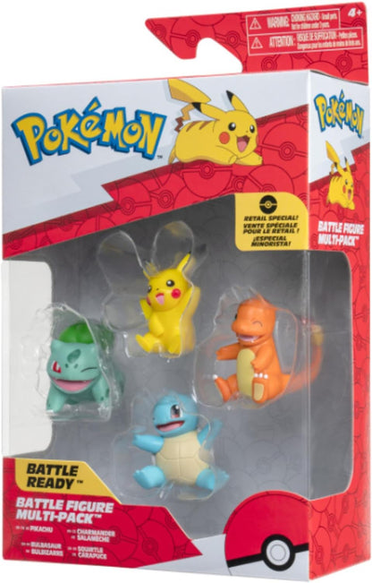 Pokemon Game Figure; Pikachu, Bulbasaur, Charmander, Squirtle 5 cm Figure