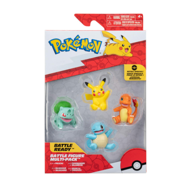 Pokemon Game Figure; Pikachu, Bulbasaur, Charmander, Squirtle 5 cm Figure