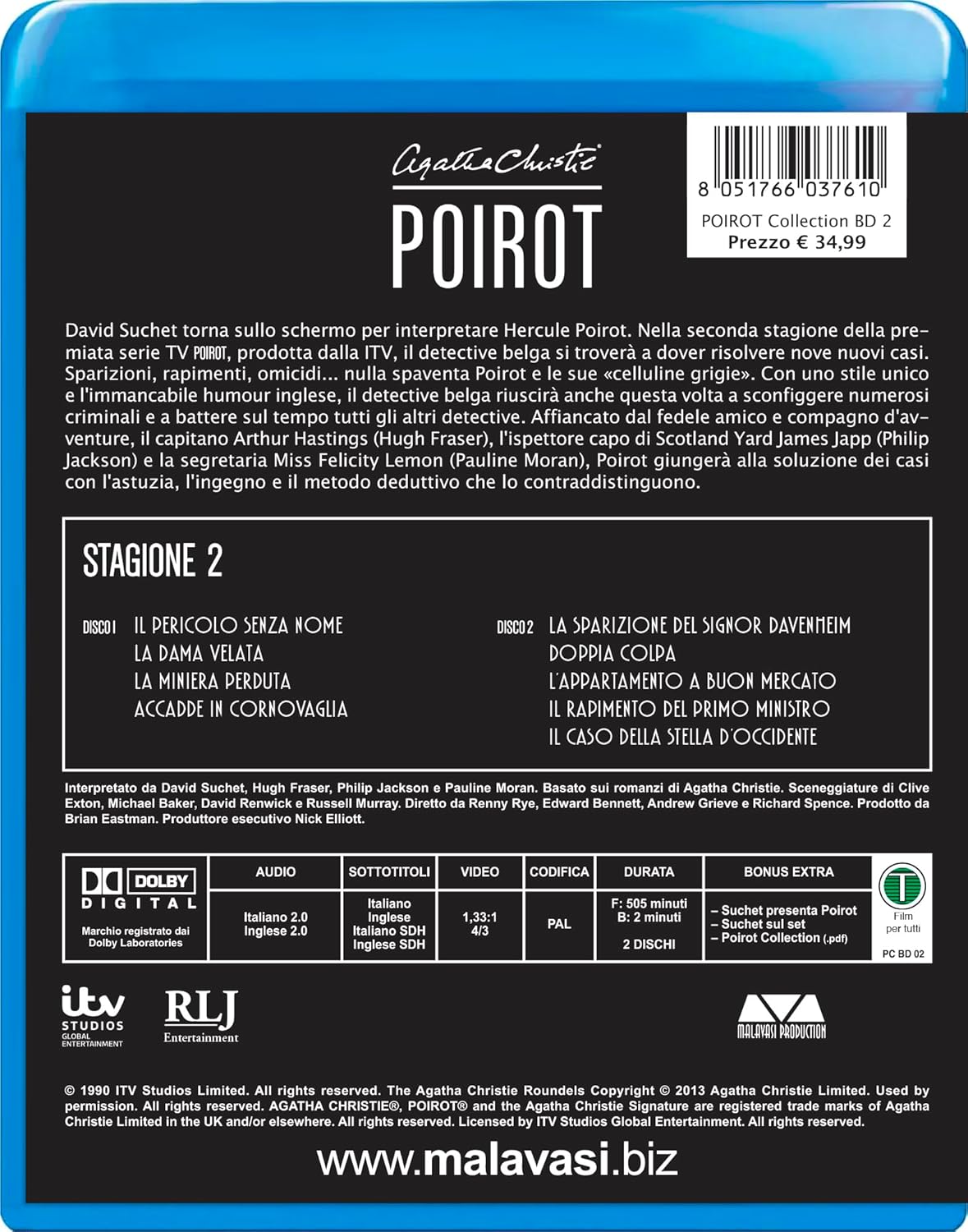 Poirot Collection - Stagione 02 (2 Blu-Ray
