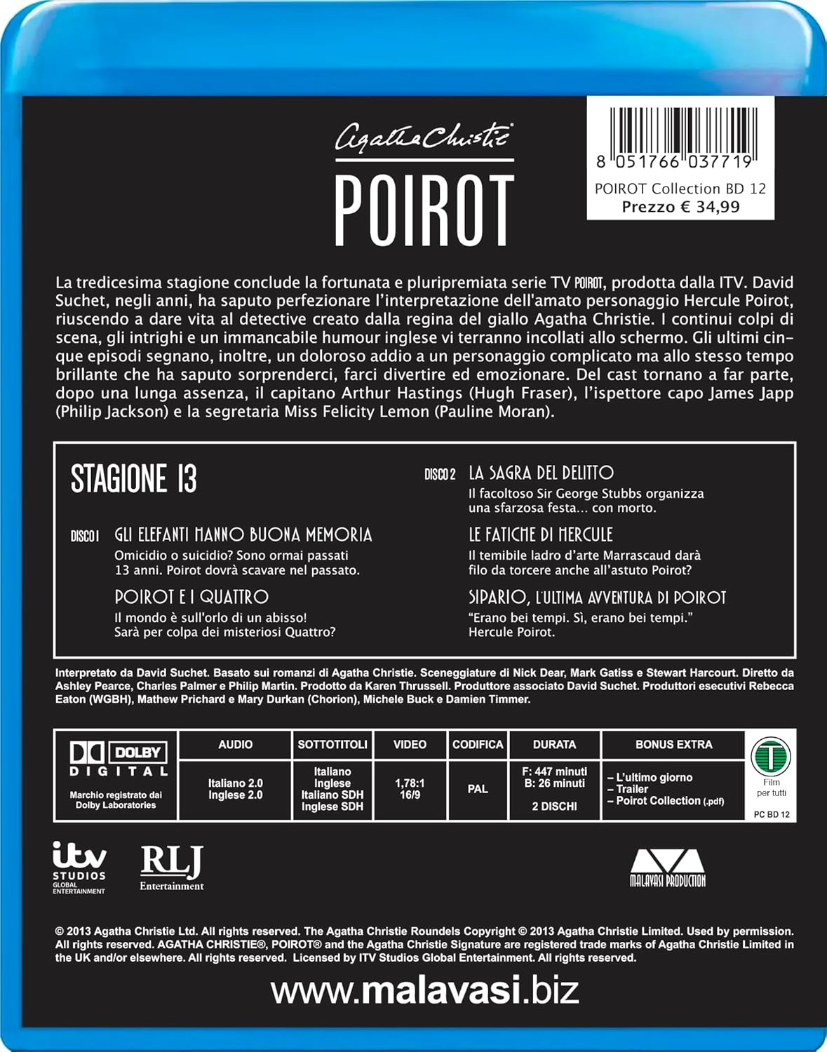 Poirot Collection - Stagione 13 (2 Blu-Ray