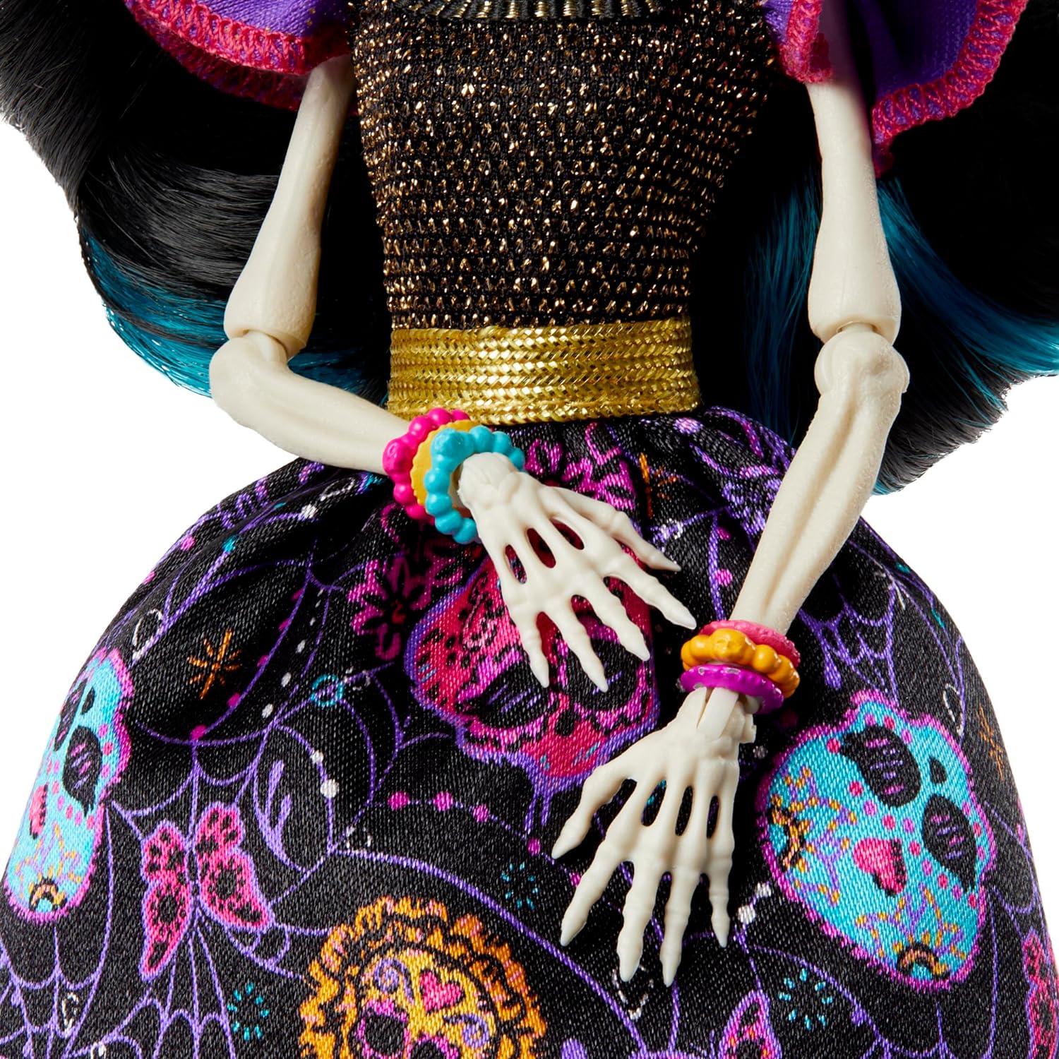 Monster High Doll, Skelita Calaveras Día De Muertos Collectible with Displayable Packaging, Colorful Fashion with Traditional Details