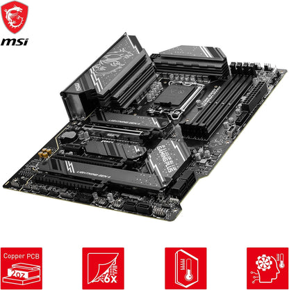 MSI Z790 GAMING PLUS WIFI Mainboard, ATX - Unterstützt Intel Core Prozessoren der 12., 13. und 14. Gen, LGA 1700 - DDR5 Memory Boost 7200+MHz/OC, 1 x PCIe 5.0 x16, 4 x M.2 Gen4, 2.5G LAN, Wi-Fi 6E