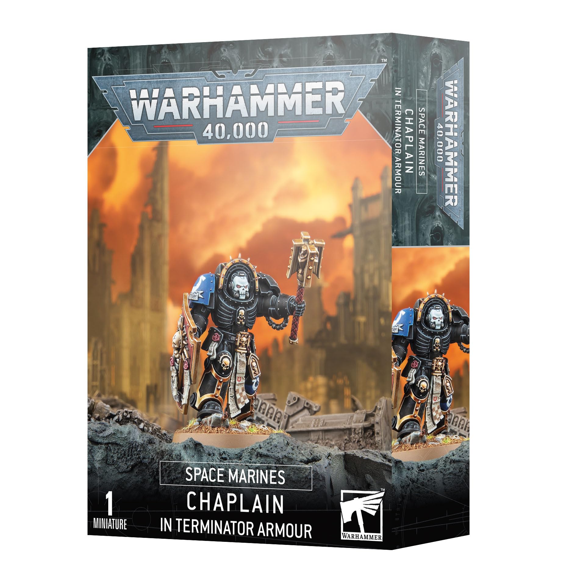 Games Workshop - Warhammer 40,000 - Space Marines: Chaplain In Terminator Armour (2023 Edition