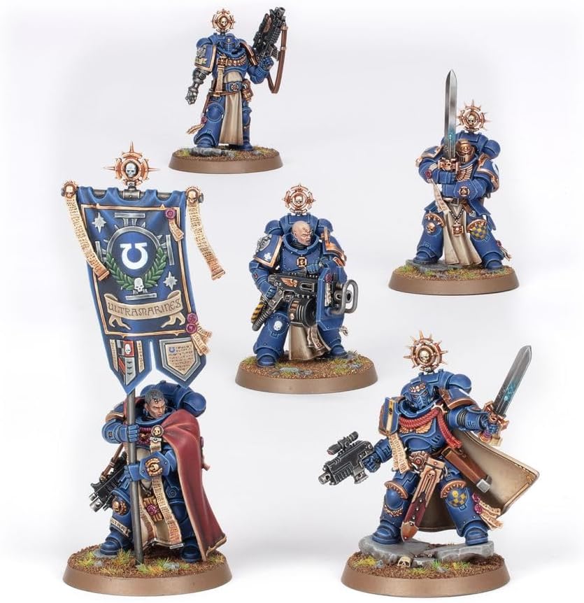 Games Workshop - Warhammer 40,000 - Space Marines: Company Heroes (2023 Edition), Blue